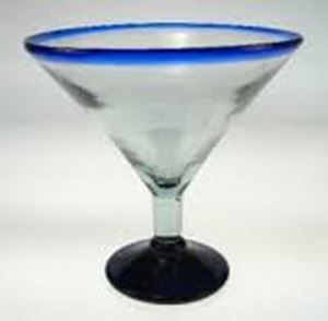Picture of Glasses Blue/Green Martini