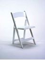 Picture of Chair White Wooden - Padded